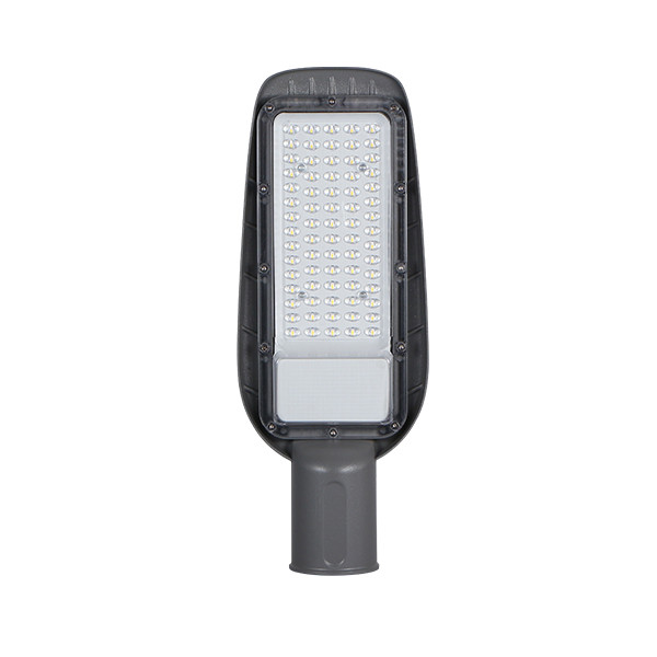 LED УЛИЧНО ОСВЕТЛЕНИЕ 50W 220-240V 100LM/W IP65 75×135° 6000K СИВО ТЯЛО