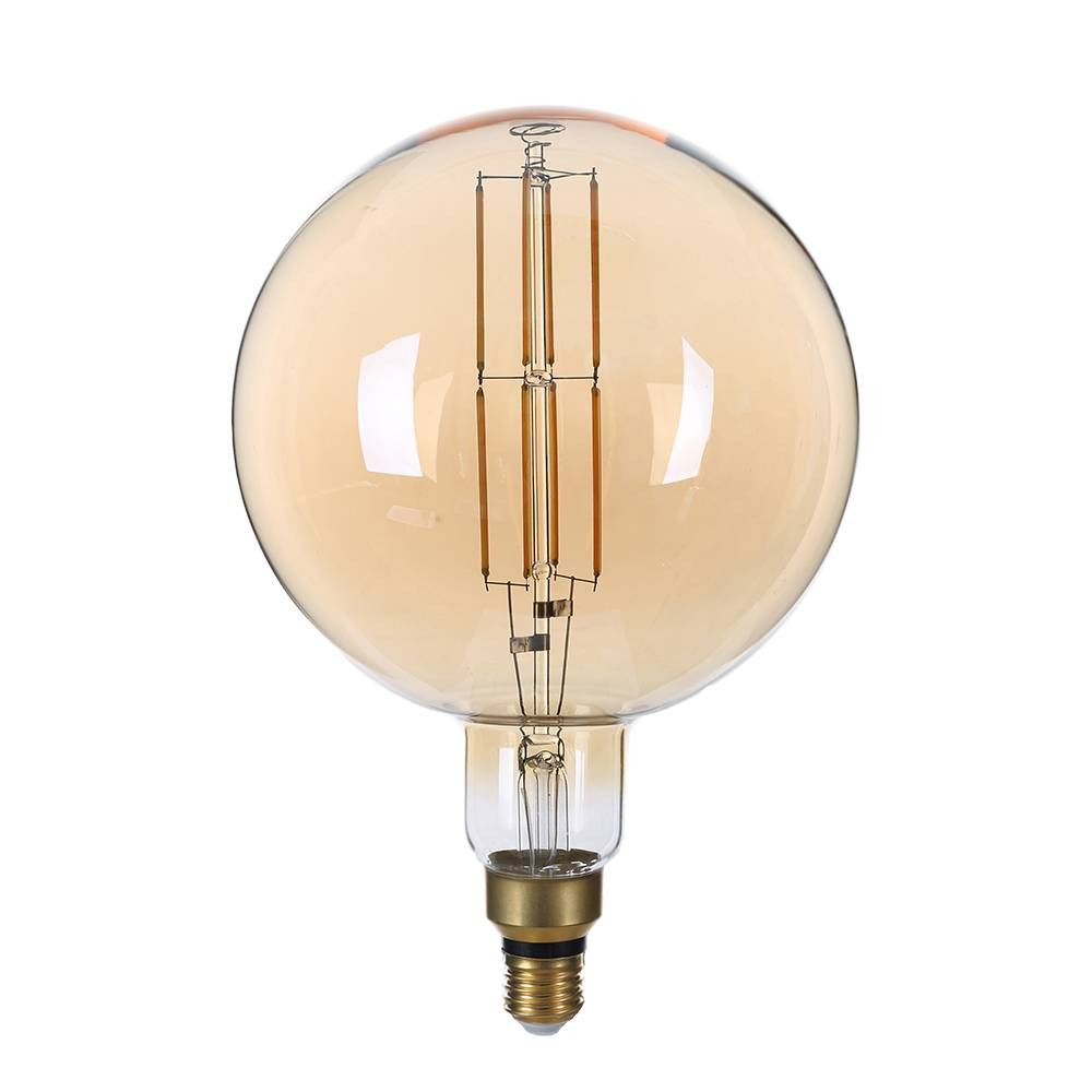 LED КРУШКА ФИЛАМЕНТ E27 G200 8W 220-240V 810LM ДИМИРАЩА 1800K ПОЗЛАТЕНО СТЪКЛО