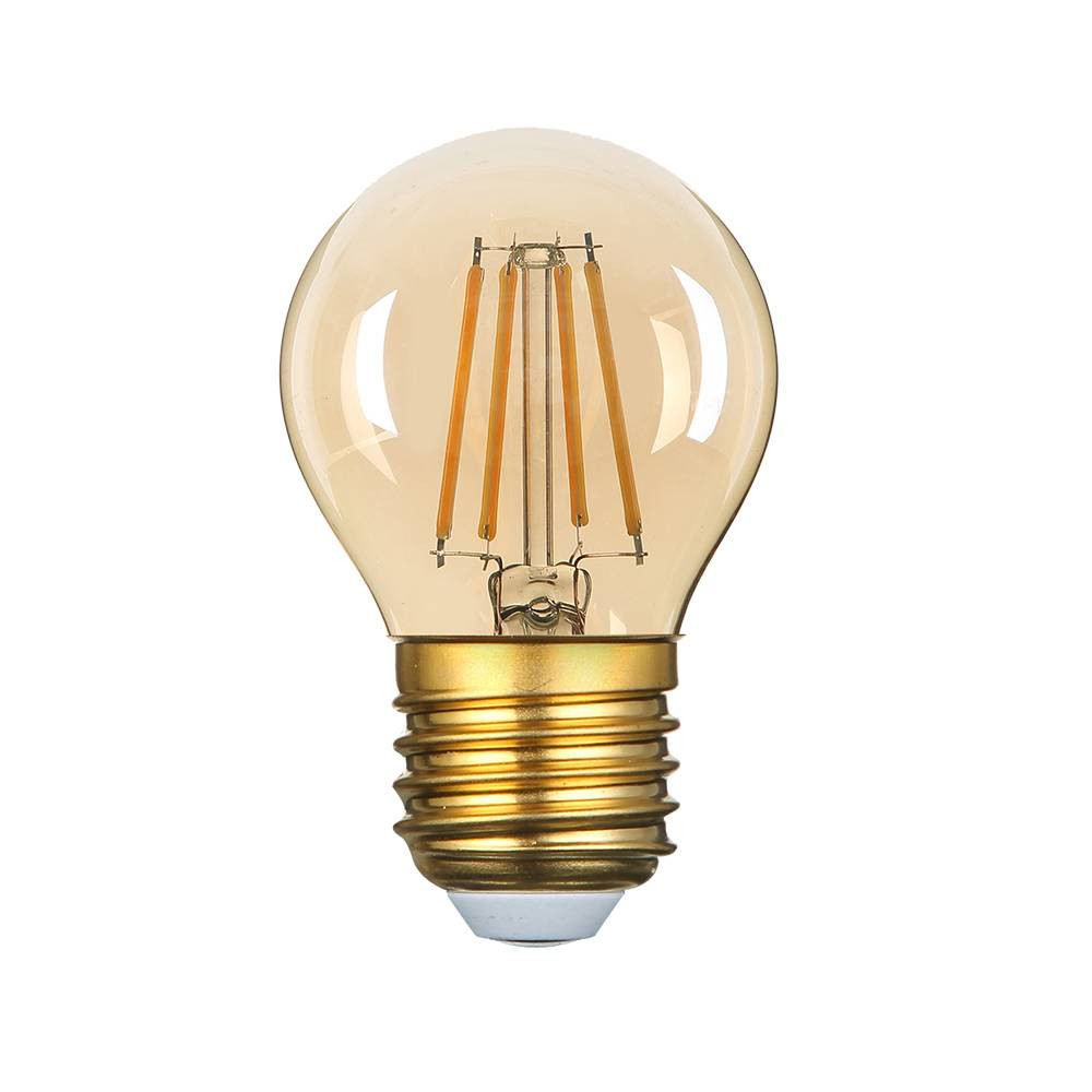 LED КРУШКА G45 4W 320LM E27 175-265V ДИМИРАЩА 2700K ПОЗЛАТЕНО СТЪКЛО