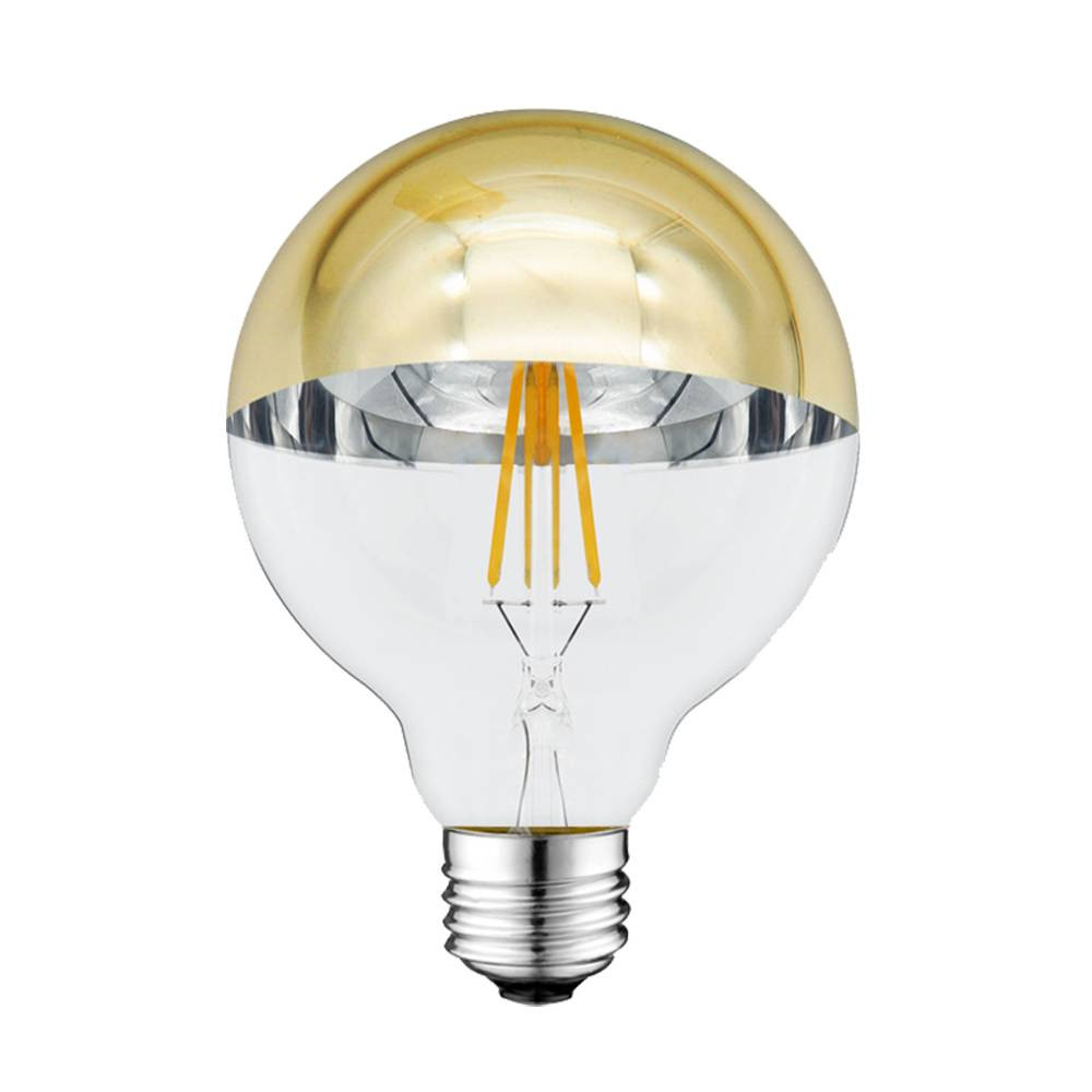 LED КРУШКА ФИЛАМЕНТ E27 G95 4W 175-265V 400LM 2700K ЗЛАТИСТ ЕФЕКТ