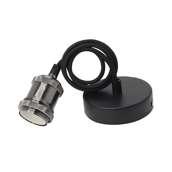 РЕТРО ПЕНДЕЛ LIGHT HOLDER 1M E27 ПЕРЛЕНО ЧЕРНО