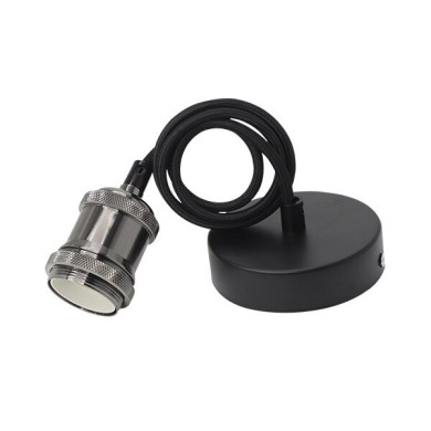 РЕТРО ПЕНДЕЛ LIGHT HOLDER 1M E27 ПЕРЛЕНО ЧЕРНО