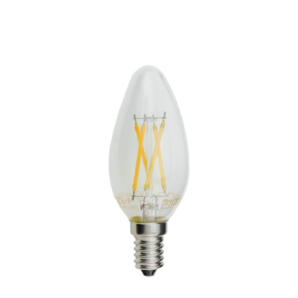 LED КРУШКА ФИЛАМЕНТ КЕНДЪЛ 4W 400LM E14 175-265V 2700К