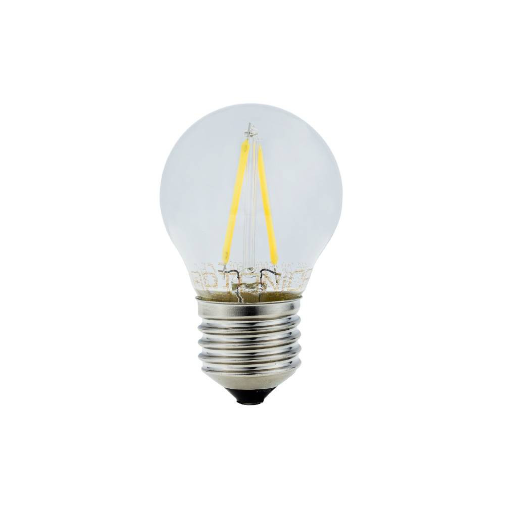 LED КРУШКА ФИЛАМЕНТ G45 2W 200LM E27 175-265V 4500К