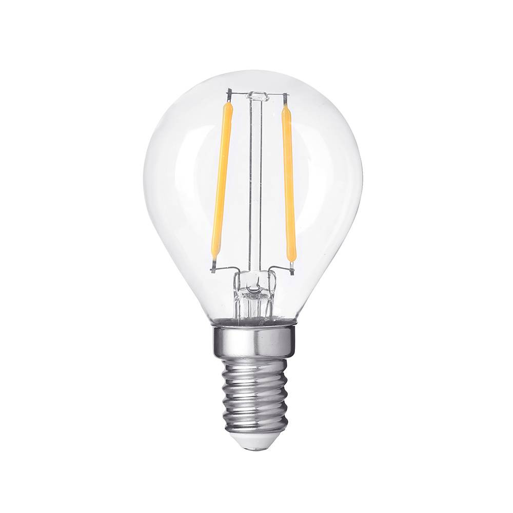 LED КРУШКА ФИЛАМЕНТ G45 4W 400LM E14 175-265V ДИМИРАЩА 2700K  