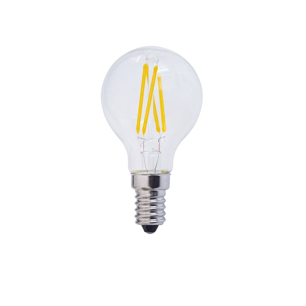 LED КРУШКА ФИЛАМЕНТ G45 4W 400LM E14 175-265V 2700К