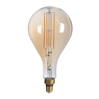LED КРУШКА ФИЛАМЕНТ Е27 PS160 8W 220-240V 810LM ДИМИРАЩА 1800K ПОЗЛАТЕНО СТЪКЛО