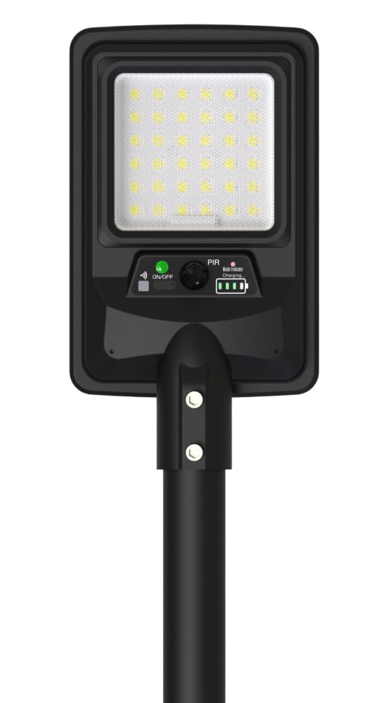 LED СОЛАРНА УЛИЧНА ЛАМПА 8W 1500LM 8Ah 6000K IP65 СЪС СЕНЗОР ЗА ДВИЖЕНИЕ/ДИСТАНЦИОННО УПРАВЛЕНИЕ
