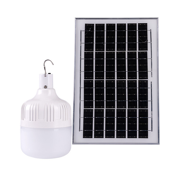 LED СОАЛРНА КРУШКА С ПАНЕЛ 6V 2.3W 8W СТУДЕНА СВЕТЛИНА