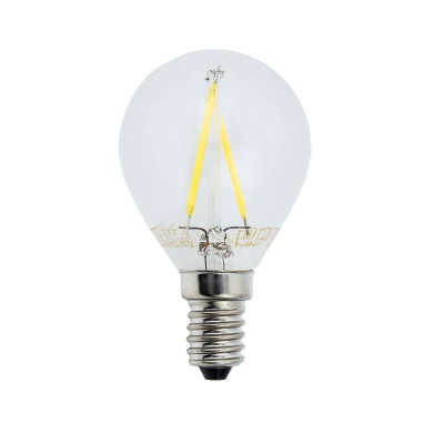 LED КРУШКА ФИЛАМЕНТ G45 2W 200LM E14 175-265V 6000К